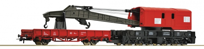 Crane car with boom car<br /><a href='images/pictures/Roco/228363.jpg' target='_blank'>Full size image</a>